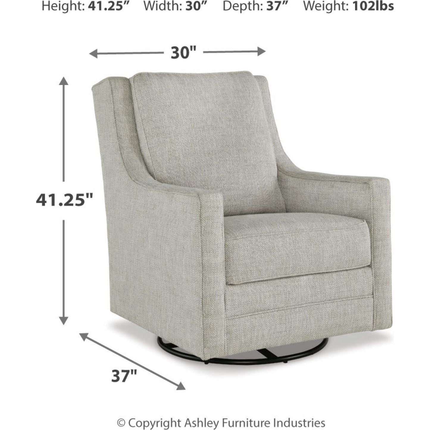 Fauteuil pivotant à bascule Kambria
