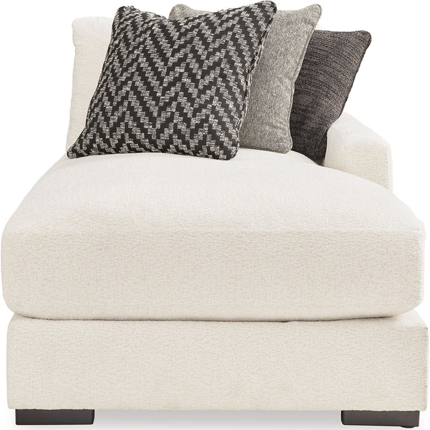 Canapé d'angle modulaire 6 pièces Elissa Court exclusif avec méridienne