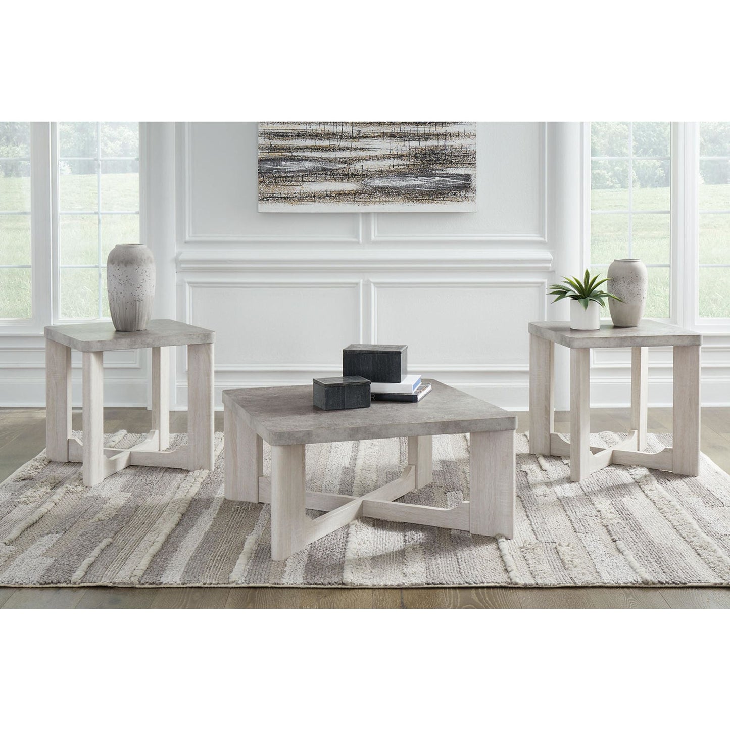 Ensemble de tables d'appoint Garnilly (ensemble de 3)