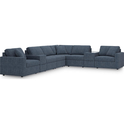 Canapé d'angle modulaire Modmax 8 pièces avec consoles de rangement