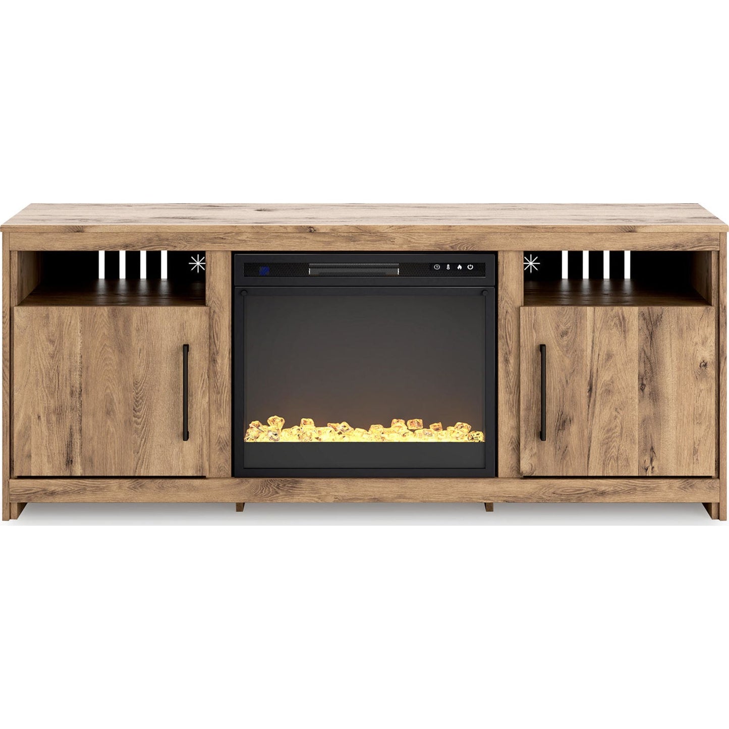 Meuble TV Hyanna avec cheminée