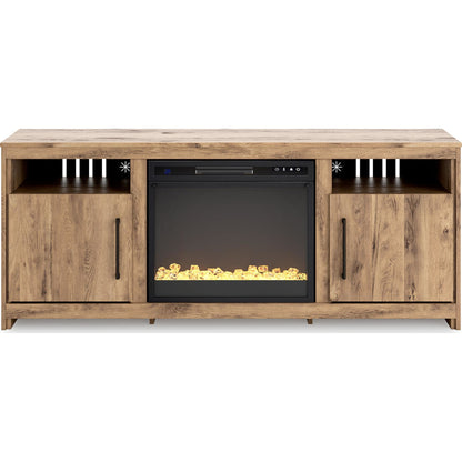 Meuble TV Hyanna avec cheminée