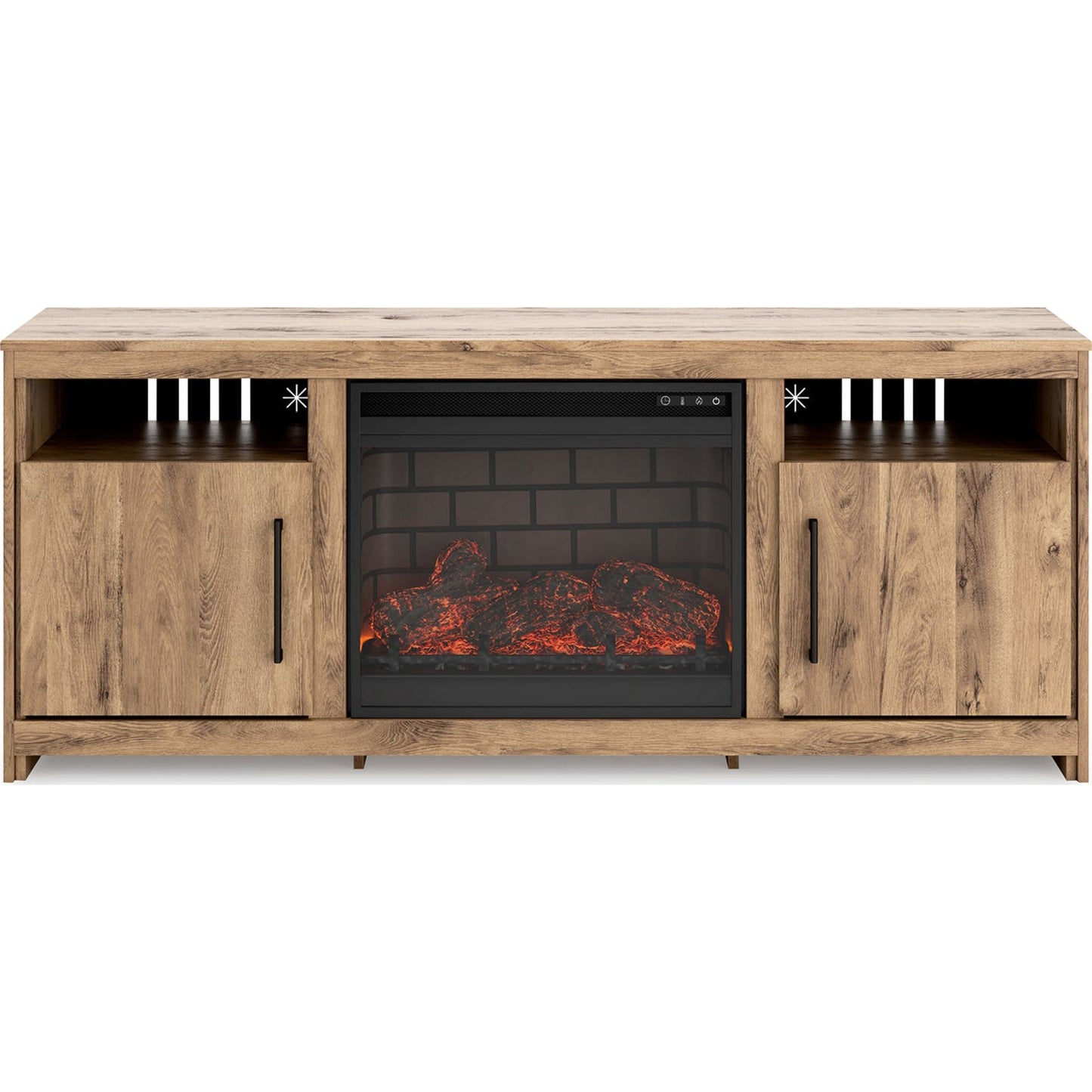 Meuble TV Hyanna avec cheminée