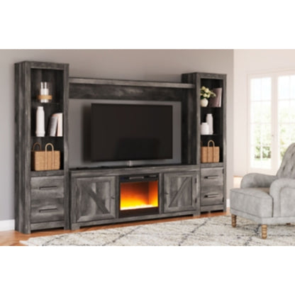 Meuble TV Wynnlow avec cheminée