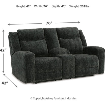 Canapé inclinable Martinglenn avec console