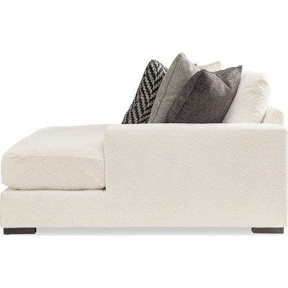 Canapé d'angle modulaire 4 pièces Elissa Court exclusif avec méridienne