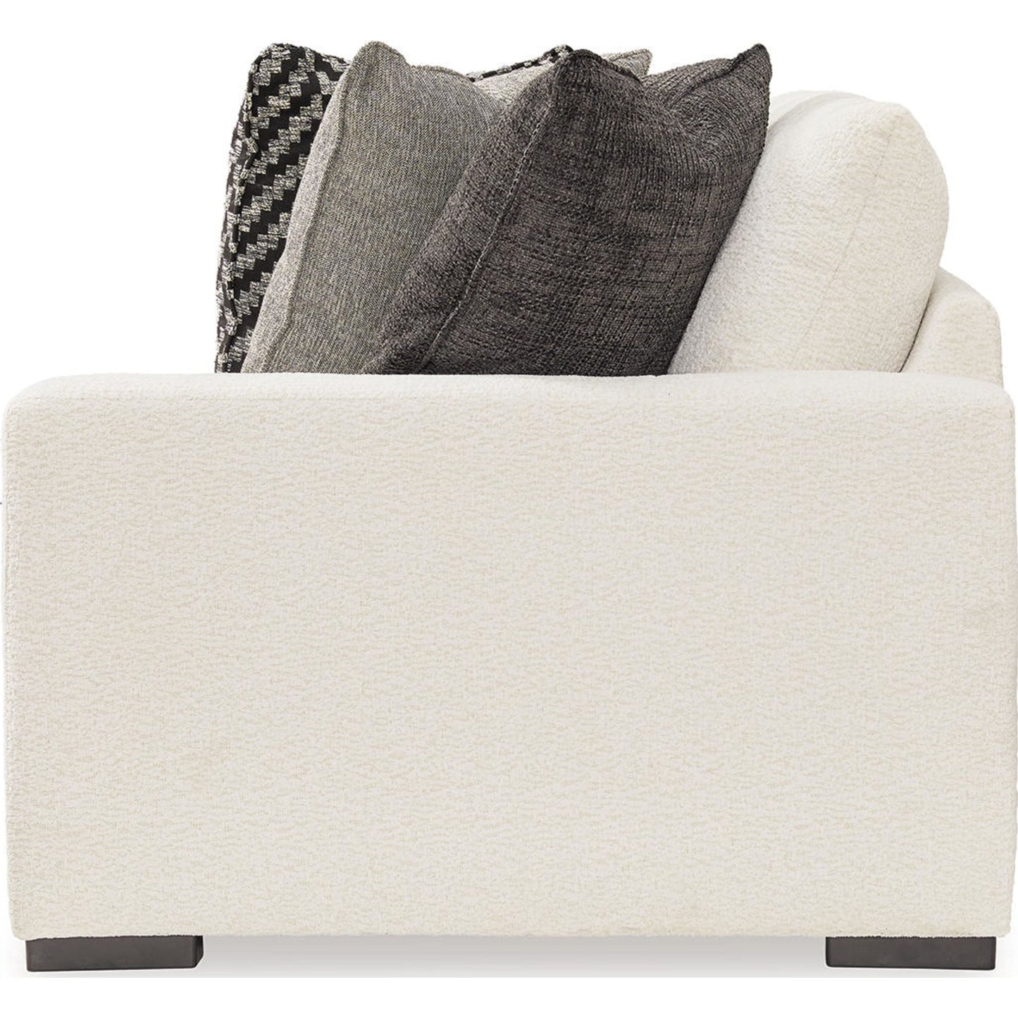 Canapé d'angle modulaire 6 pièces Elissa Court exclusif avec méridienne