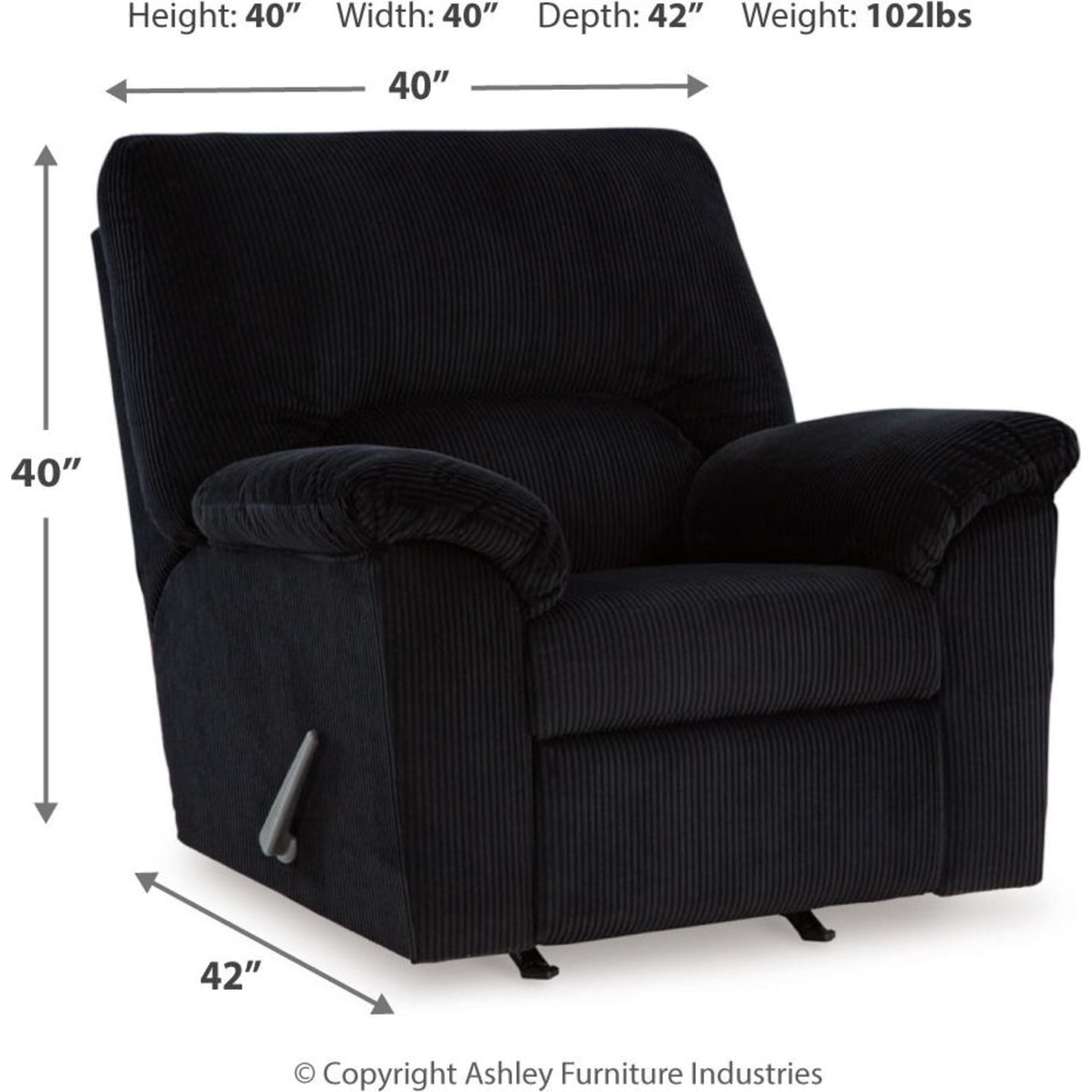 Fauteuil inclinable à bascule SimpleJoy
