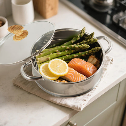Ensemble de 17 pièces de batterie de cuisine en granit, comprenant casseroles et poêles antiadhésives