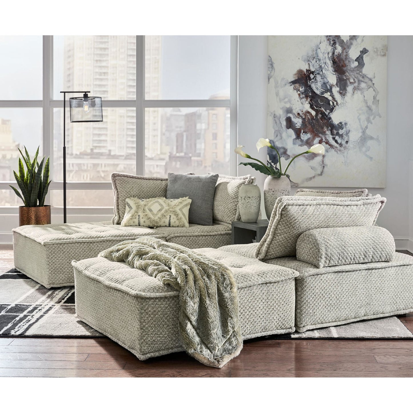 Bales 4 pièces Sectionnel modulaire