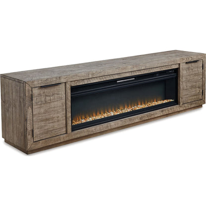 Meuble TV Krystanza avec cheminée