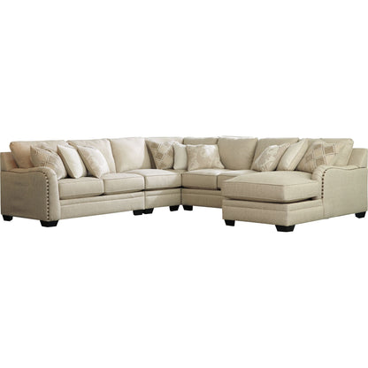 Canapé d'angle 5 pièces exclusif Luxora avec méridienne