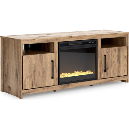 Meuble TV Hyanna avec cheminée