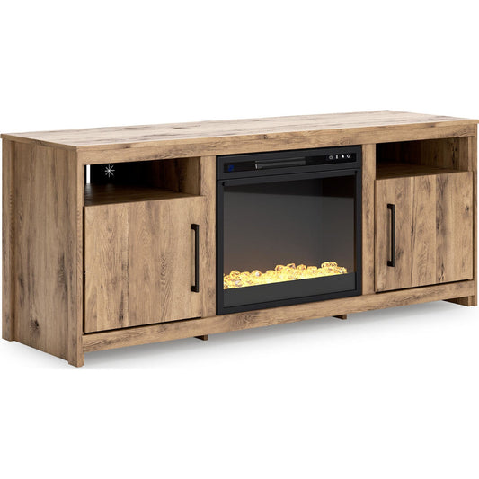 Meuble TV Hyanna avec cheminée