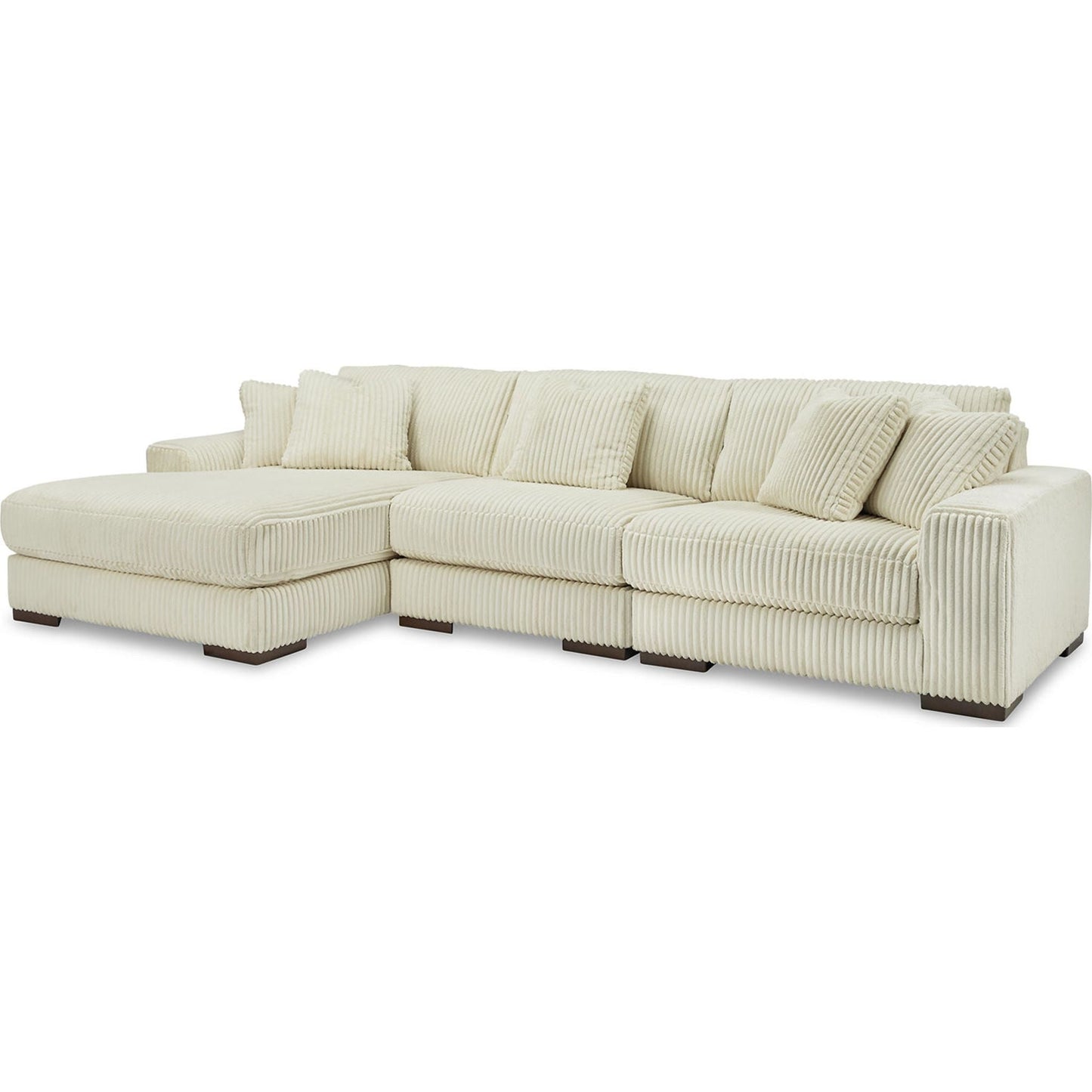 Canapé d'angle Lindyn 3 pièces avec méridienne