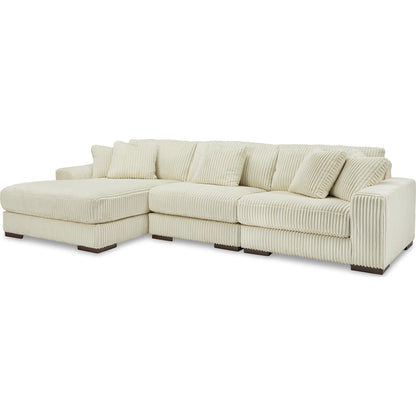 Canapé d'angle Lindyn 3 pièces avec méridienne
