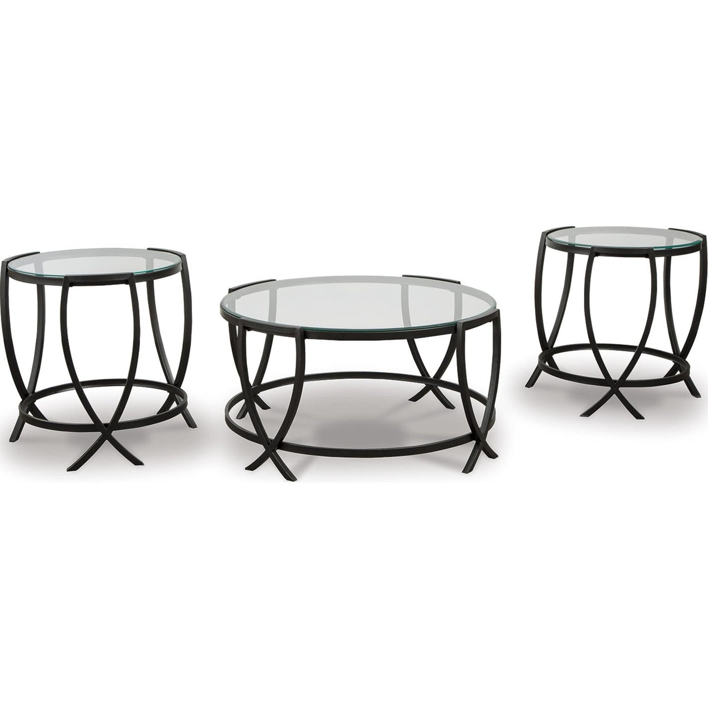 Ensemble de 3 tables d'appoint Tarrin