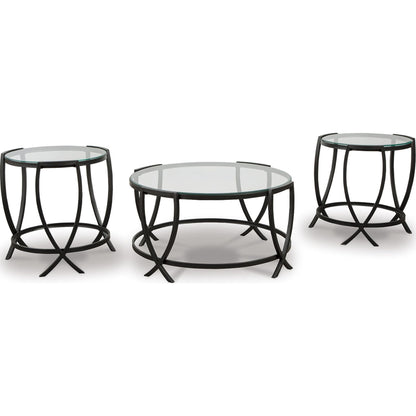 Ensemble de 3 tables d'appoint Tarrin