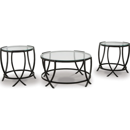 Ensemble de 3 tables d'appoint Tarrin