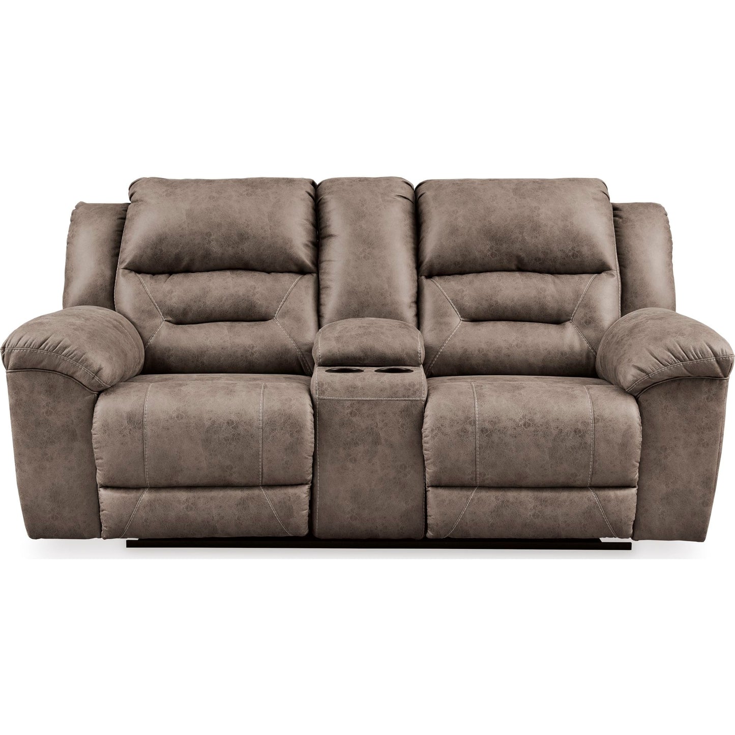 Canapé inclinable deux places Stoneland avec console