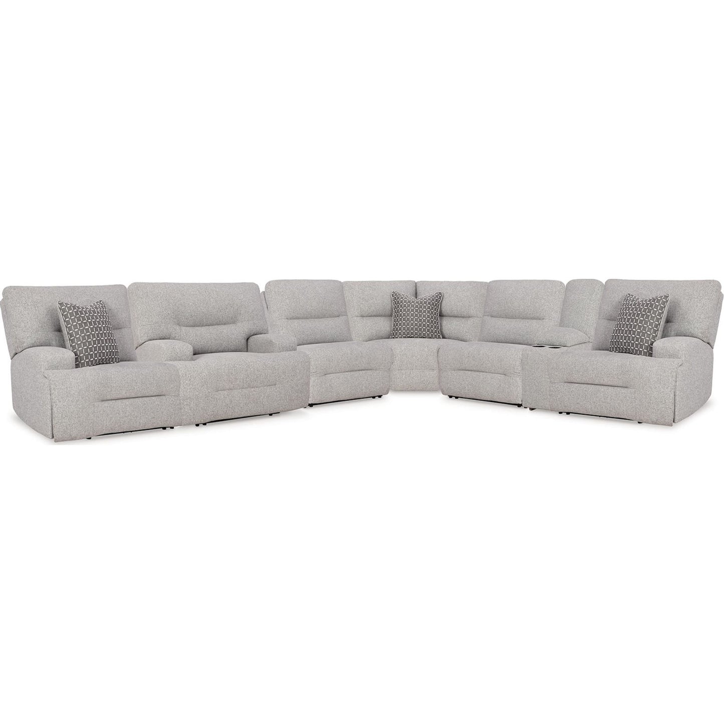 Canapé d'angle inclinable électrique 7 pièces Acklen Place