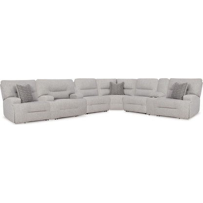 Canapé d'angle inclinable électrique 7 pièces Acklen Place