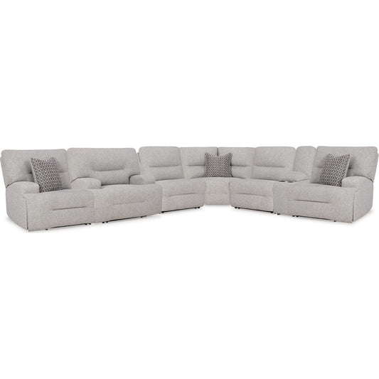 Canapé d'angle inclinable électrique 7 pièces Acklen Place
