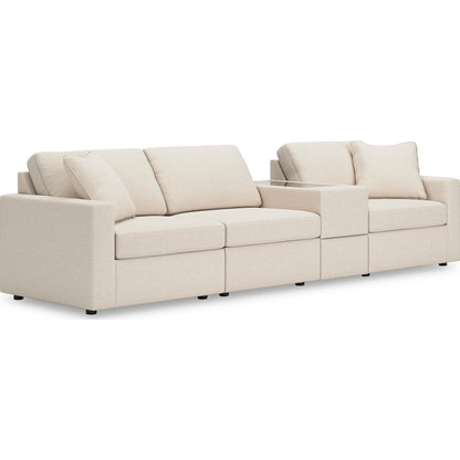 Canapé d'angle modulaire Modmax 4 pièces avec console de rangement