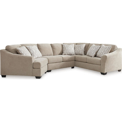 Canapé d'angle 3 pièces Brogan Bay avec coussin moelleux