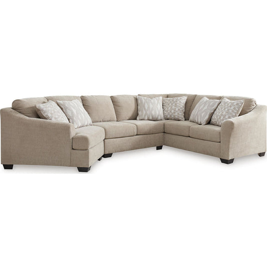 Canapé d'angle 3 pièces Brogan Bay avec coussin moelleux