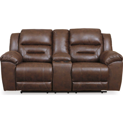 Canapé inclinable deux places Stoneland avec console