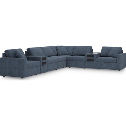 Canapé d'angle modulaire Modmax 8 pièces avec consoles audio