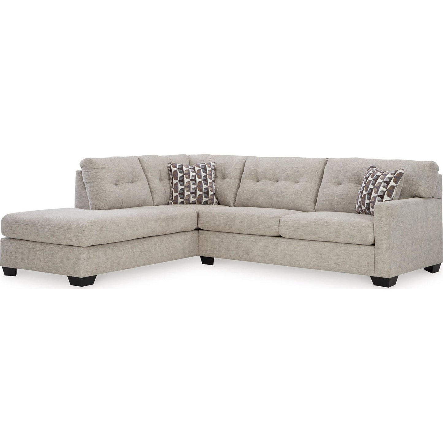 Canapé d'angle Mahoney 2 pièces avec méridienne