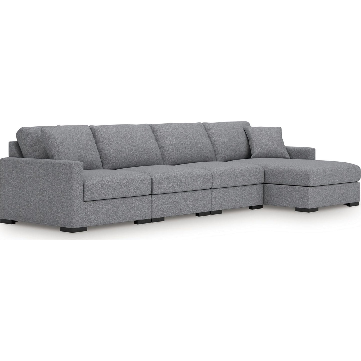 Canapé d'angle modulaire 4 pièces avec méridienne, exclusivité Omaha