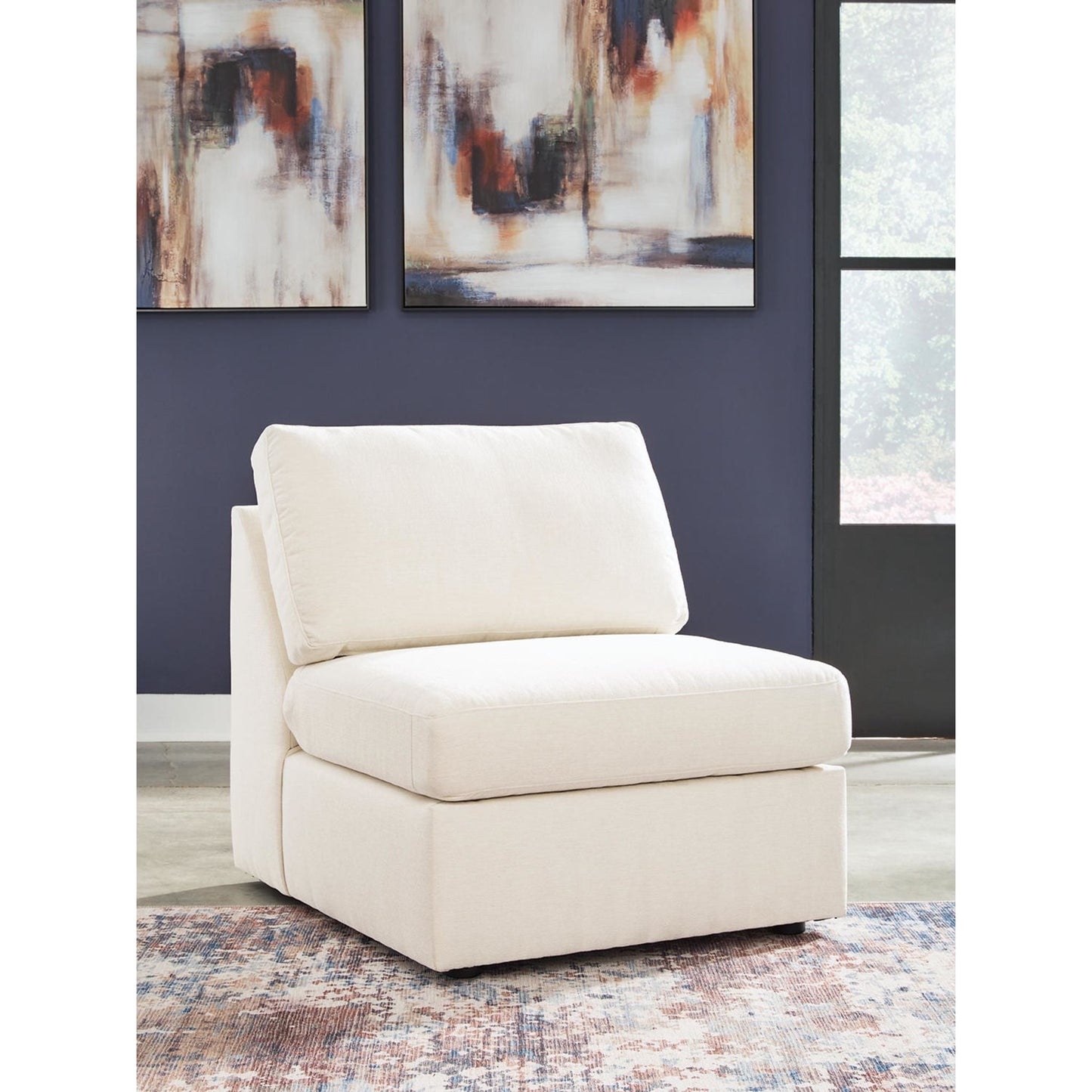 Canapé d'angle modulaire Modmax 4 pièces avec console de rangement