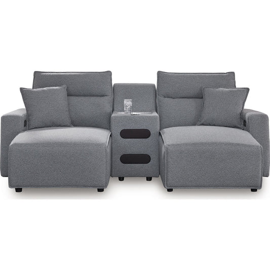 Canapé d'angle Modmax 3 pièces inclinable électrique avec double méridienne