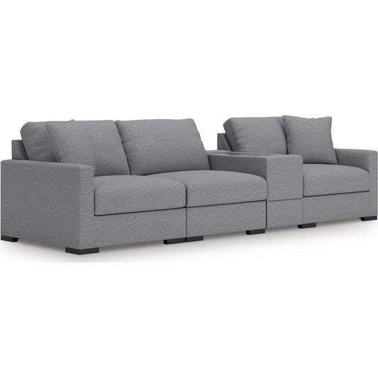 Canapé d'angle modulaire 4 pièces exclusif à Omaha avec rangement