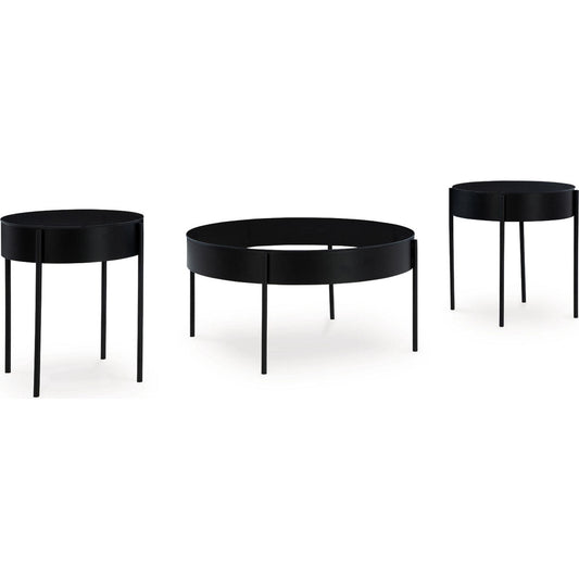 Ensemble de 3 tables d'appoint Ardoline