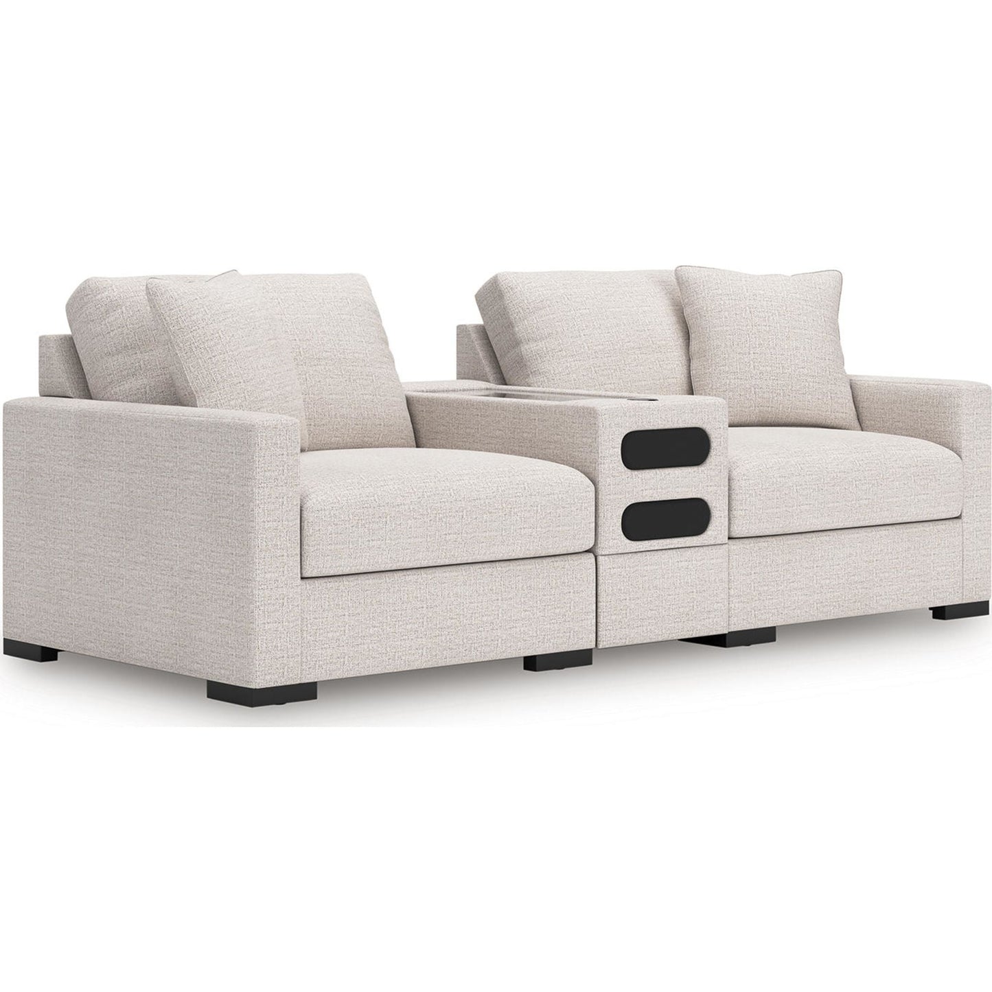 Canapé d'angle modulaire 3 pièces exclusif à Omaha avec système audio