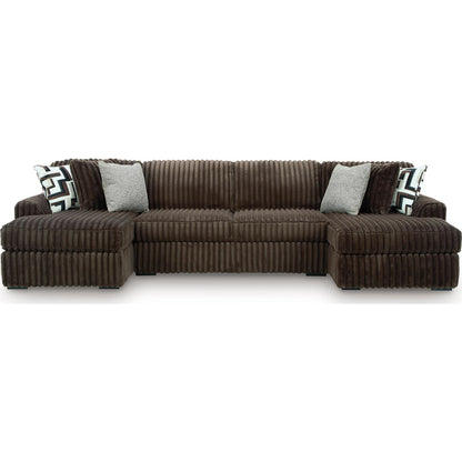 Canapé d'angle 3 pièces Midnight-Madness avec double méridienne