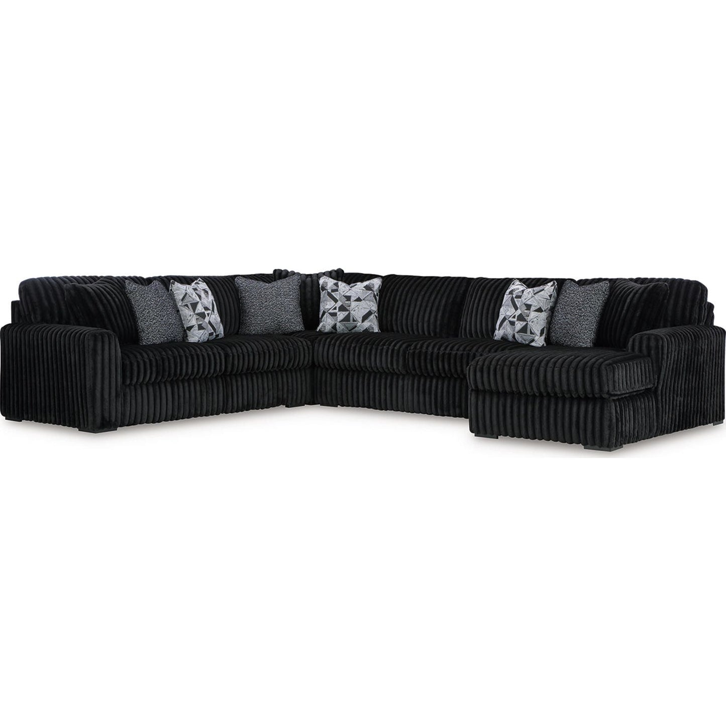 Canapé d'angle 4 pièces Midnight-Madness avec méridienne