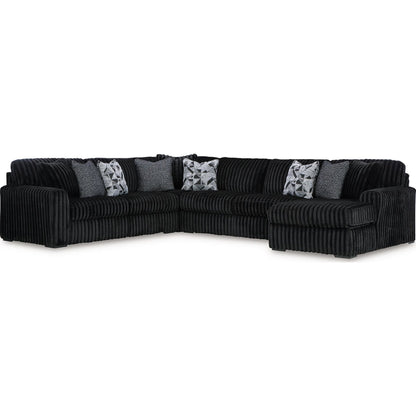 Canapé d'angle 4 pièces Midnight-Madness avec méridienne