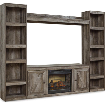 Meuble TV Wynnlow avec cheminée