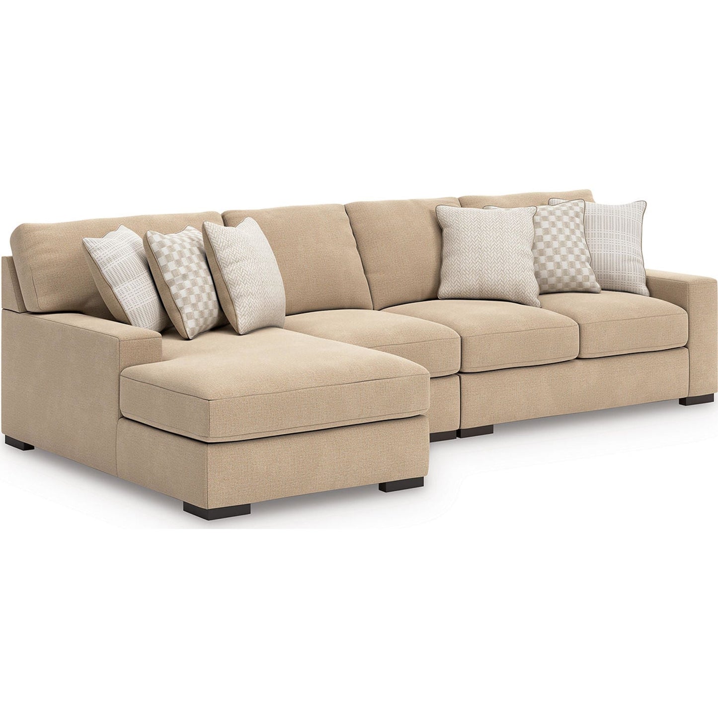 Canapé d'angle 3 pièces exclusif Larce avec méridienne