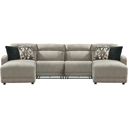 Canapé d'angle inclinable électrique Colleyville 4 pièces