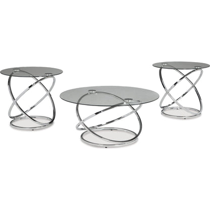 Ensemble de 3 tables d'appoint Hollynyx