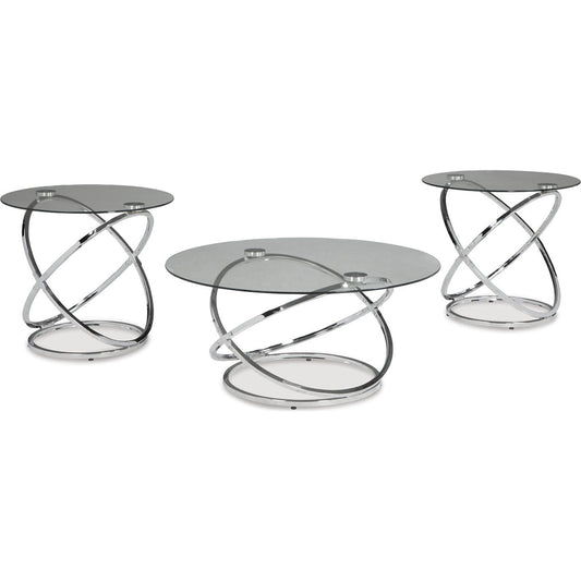 Ensemble de 3 tables d'appoint Hollynyx