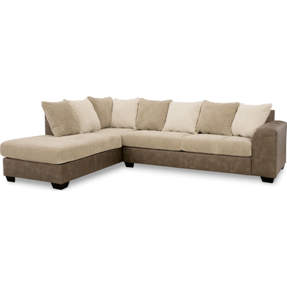 Canapé d'angle Keskin 2 pièces avec méridienne