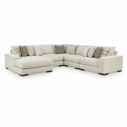 Canapé d'angle 5 pièces exclusif Barrelton avec méridienne