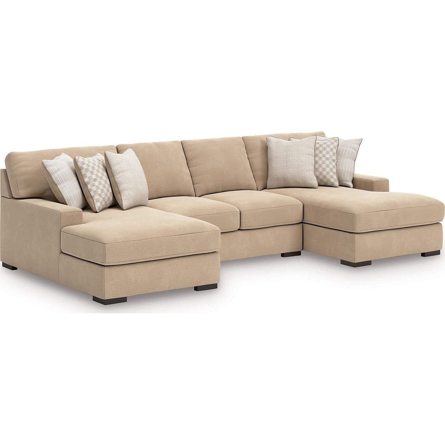 Canapé d'angle 3 pièces exclusif Larce avec double méridienne